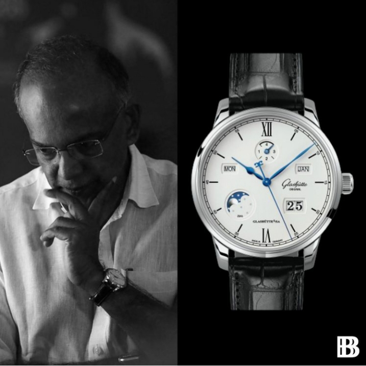 K Shanmugam thinking about his Glashütte