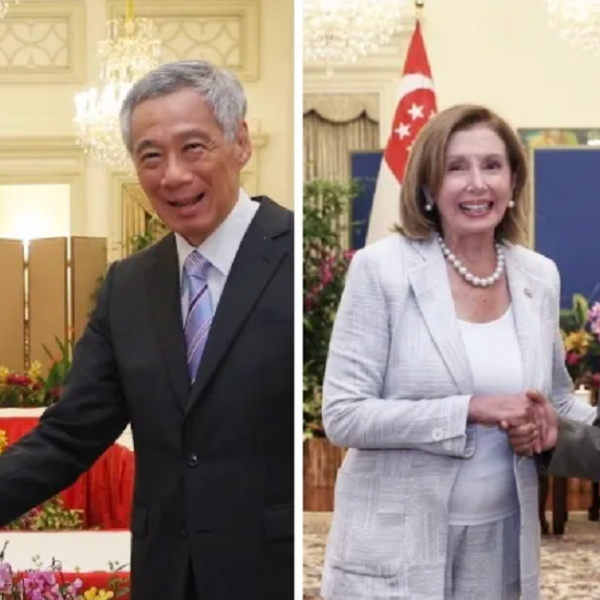 Nancy Pelosi in Singapore
