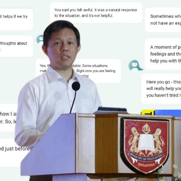 MOE Teachers Mindline Chatbot Chan Chun Sing